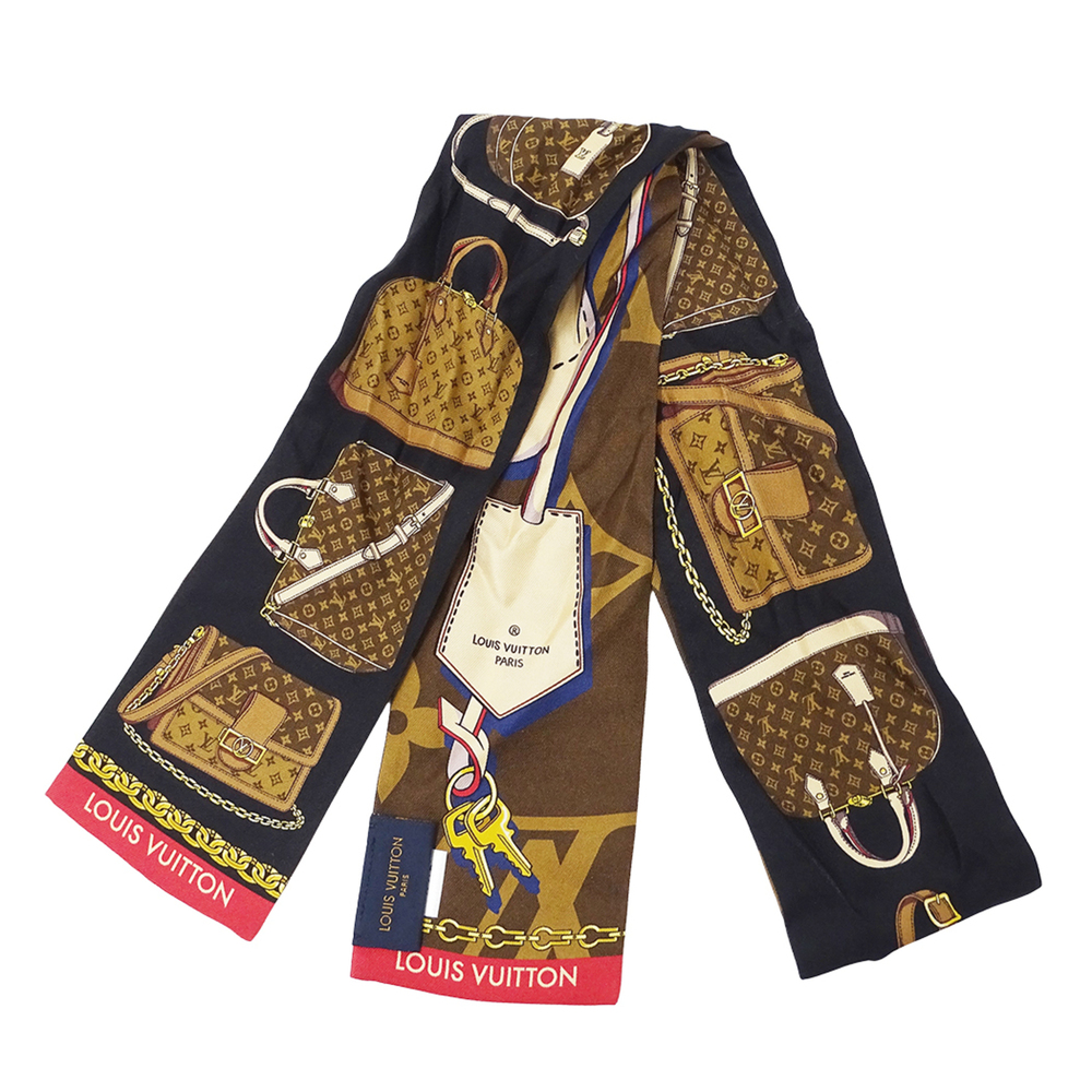 Louis Vuitton LOUIS VUITTON Scarf Muffler Women's Brand Bandeau Tribute Two S...